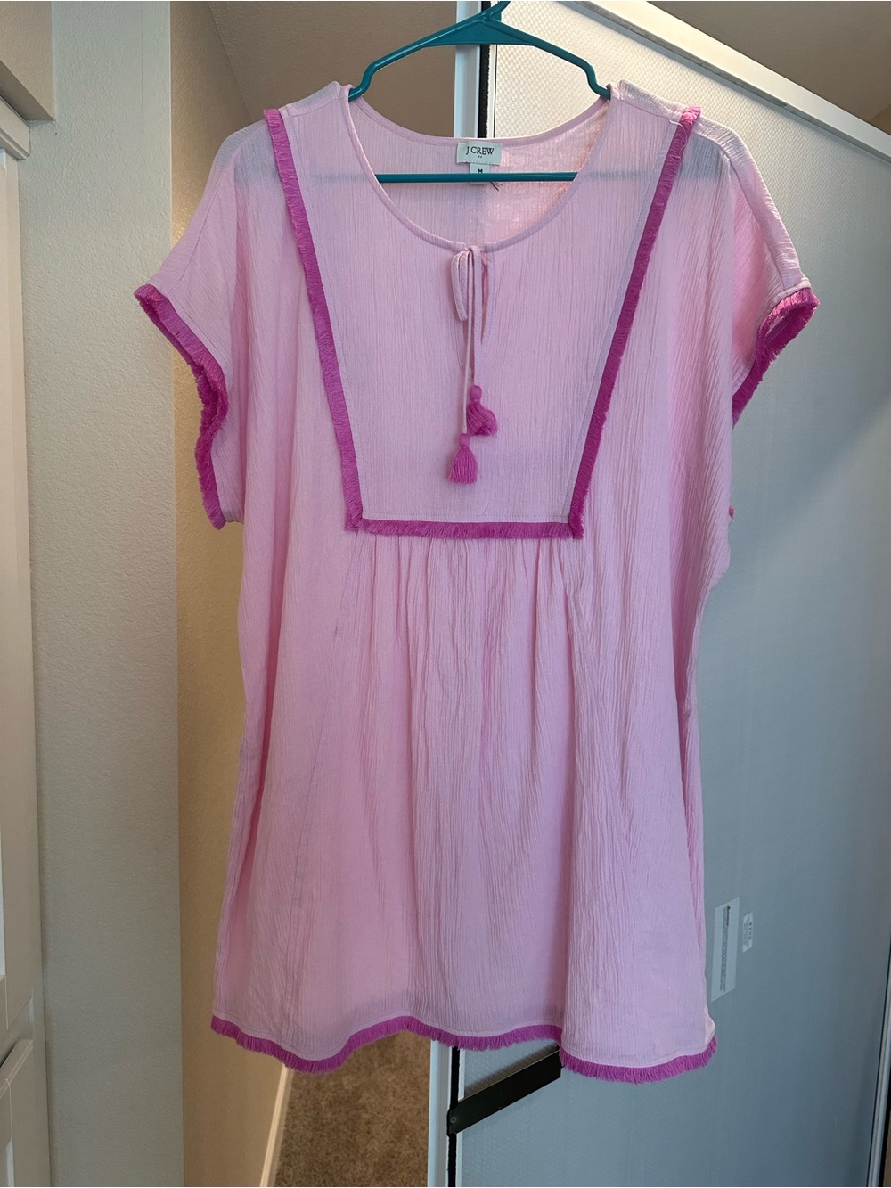 J. Crew Light Pink Beach Cover Up Dress